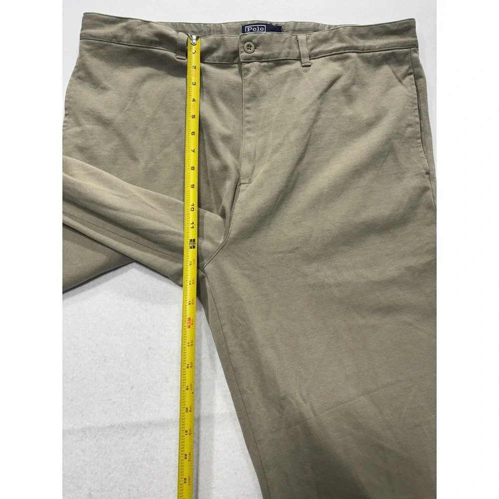 Polo Ralph Lauren Chino Pants Mens 42x30 Beige Regular Fit Cotton Casual Work